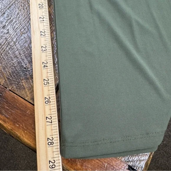 Kaileigh Lexy Olive Green Knit Wide Leg Jumpsuit Spaghetti Strap M - Picture 8 of 8